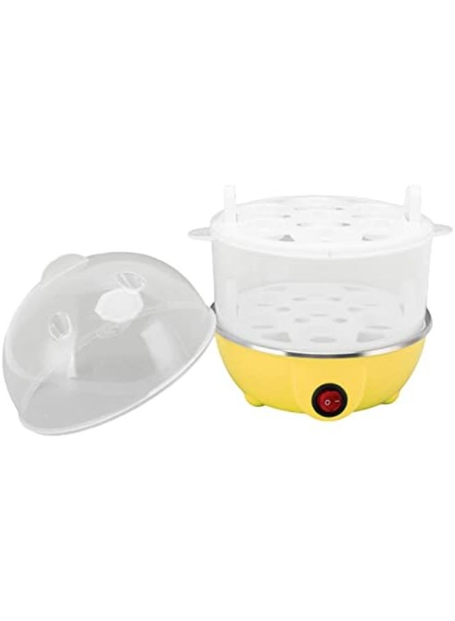 Bukela Electric Egg Cooker with Auto Shut Off Anti Dry Burning 2 Layer Large Capacity Steamer Measuring Cup 14 Hard Boiled Poached Eggs Stainless Steel Breakfast Machine Portable - Image 5